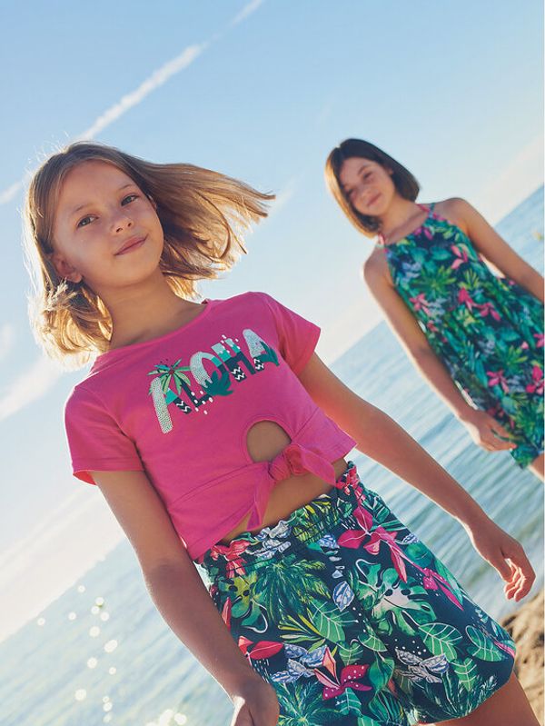 Mayoral Mayoral Комплект тишърт и панталонки 6246 Цветен