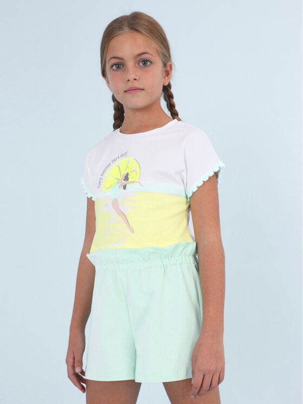 Mayoral Mayoral Комплект тишърт и панталонки 6247 Цветен