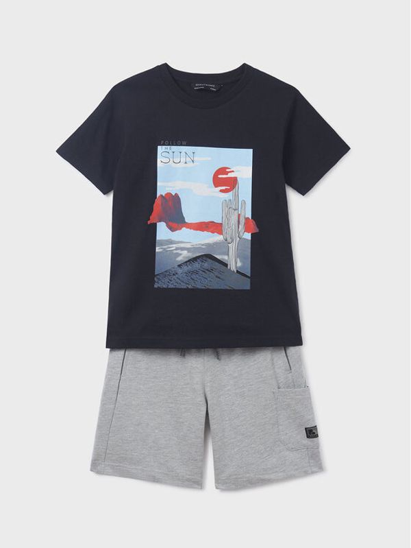 Mayoral Mayoral Комплект тишърт и панталонки 6654 Цветен