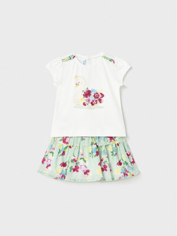 Mayoral Mayoral Комплект тишърт и поличка 1979 Цветен Regular Fit