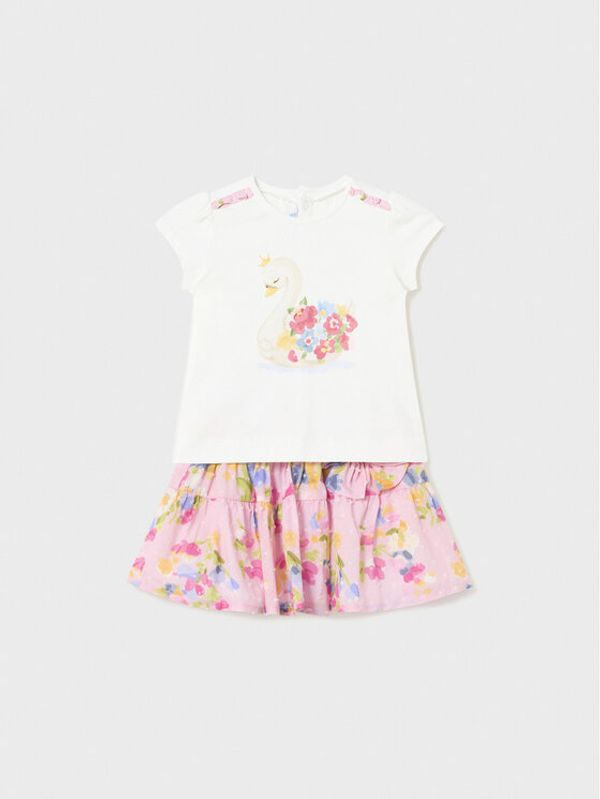 Mayoral Mayoral Комплект тишърт и поличка 1979 Цветен Regular Fit