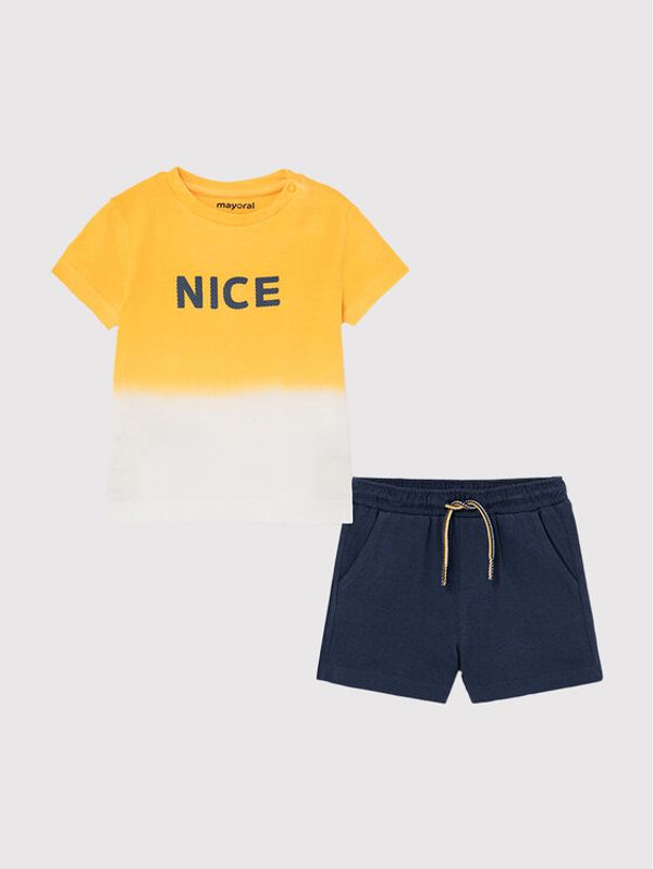 Mayoral Mayoral Комплект тишърт и спортни шорти 1669 Цветен Regular Fit