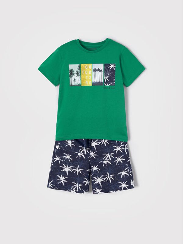 Mayoral Mayoral Комплект тишърт и спортни шорти 3655 Цветен Regular Fit