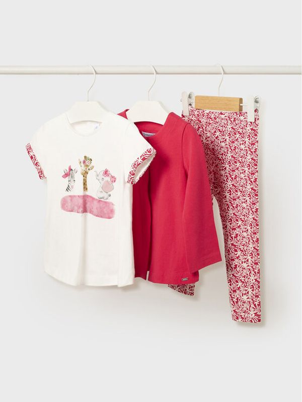 Mayoral Mayoral Комплект тишърт, пуловер и клин 1779 Цветен