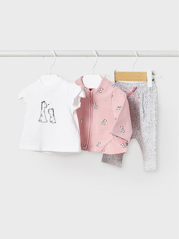 Mayoral Mayoral Комплект тишърт, суитшърт и клин 1744 Цветен Regular Fit