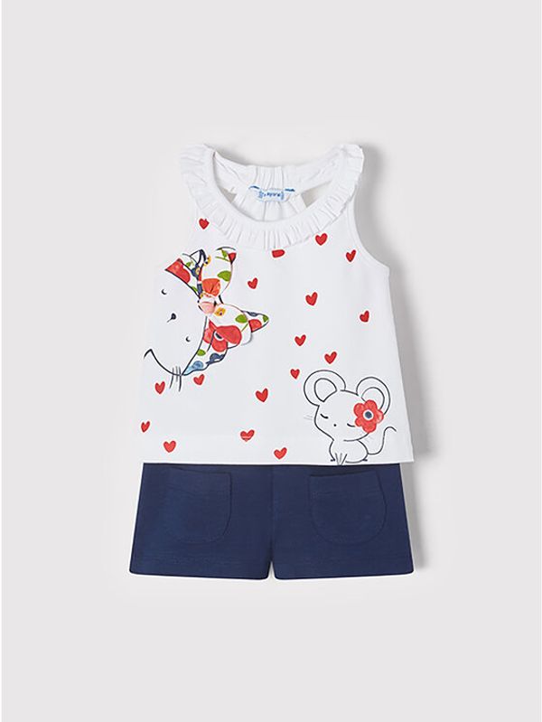 Mayoral Mayoral Комплект топ и панталонки 1242 Цветен Regular Fit