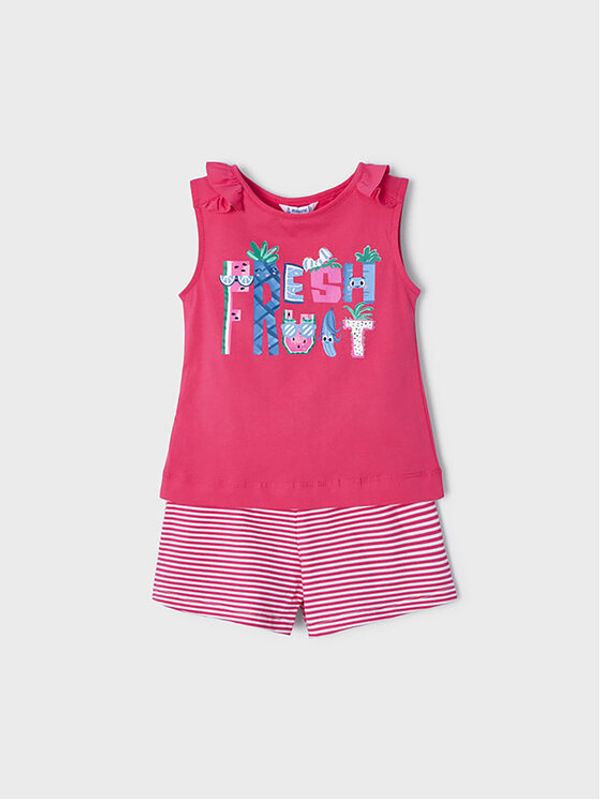 Mayoral Mayoral Комплект топ и панталонки 3285 Розов Regular Fit