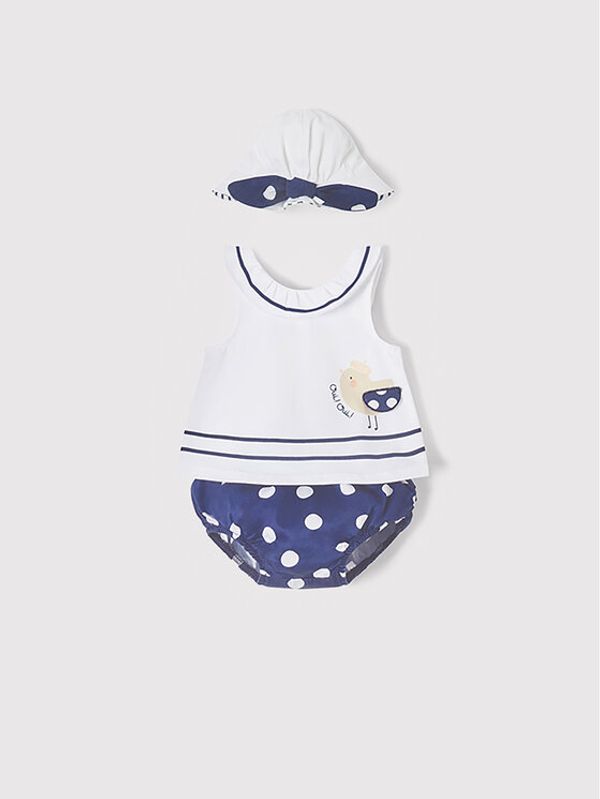 Mayoral Mayoral Лятна рокля 1219 Бял Regular Fit