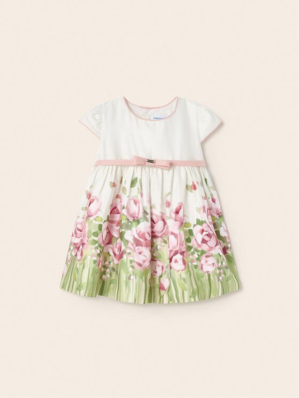 Mayoral Mayoral Лятна рокля 1959 Екрю Regular Fit