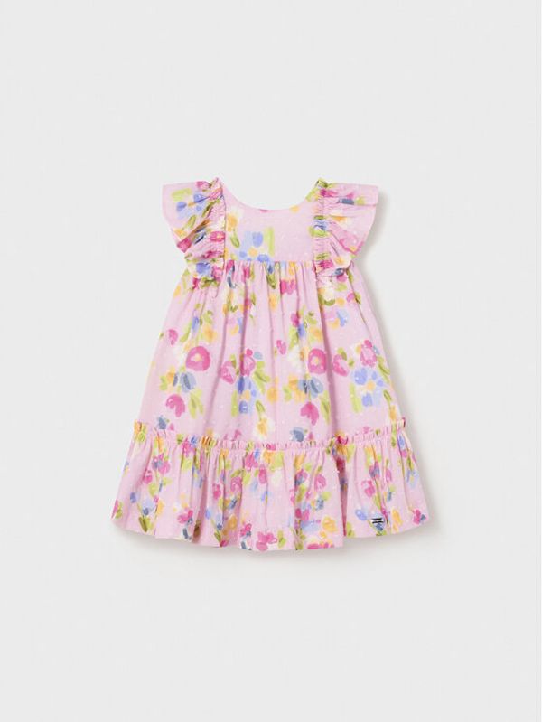 Mayoral Mayoral Лятна рокля 1961 Розов Regular Fit