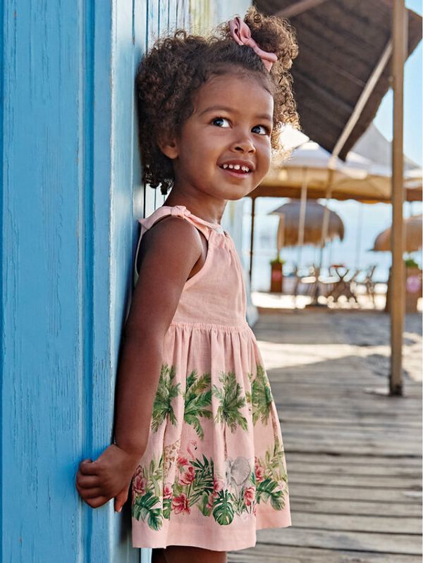 Mayoral Mayoral Лятна рокля 1967 Бежов Regular Fit