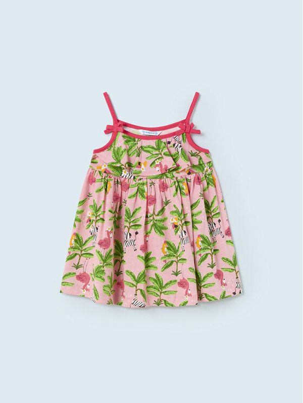 Mayoral Mayoral Лятна рокля 1976 Розов Regular Fit