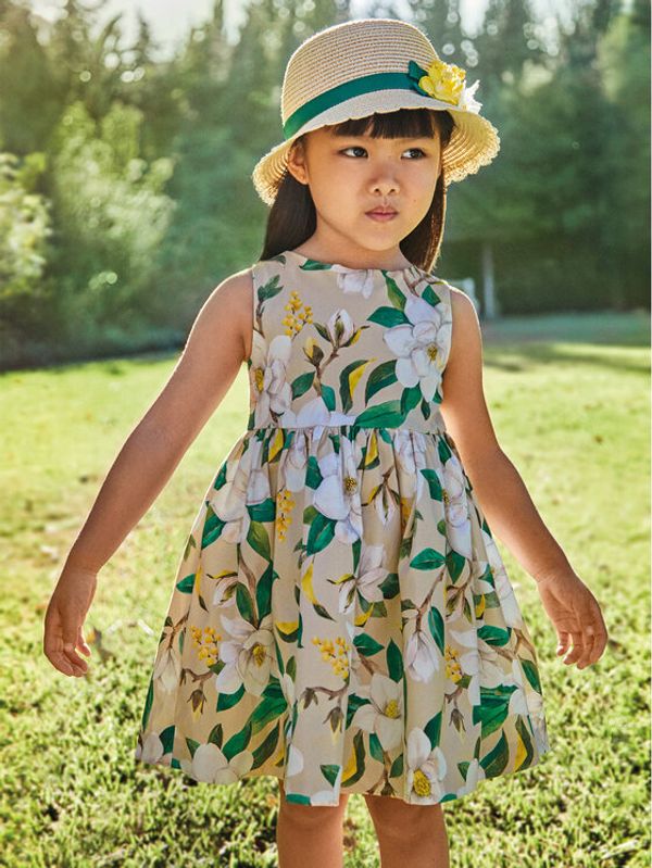 Mayoral Mayoral Лятна рокля 3917 Бежов