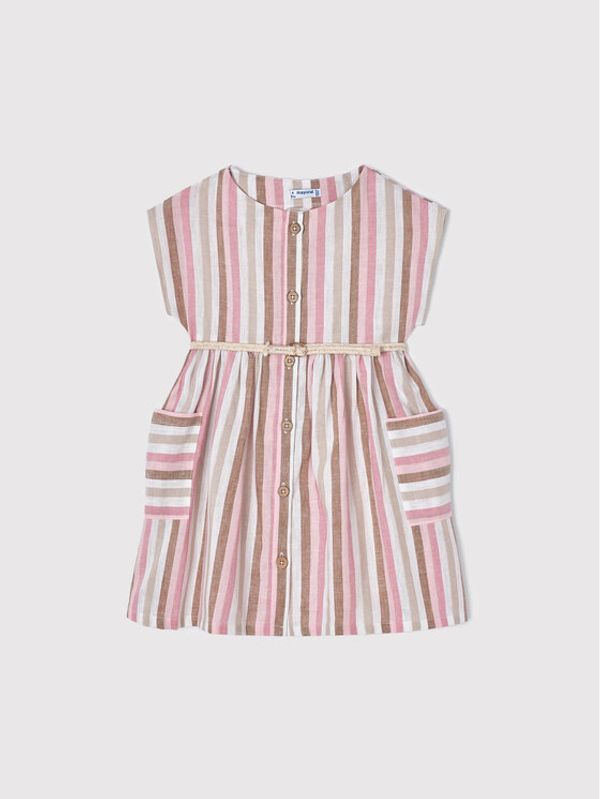 Mayoral Mayoral Лятна рокля 3929 Розов Regular Fit