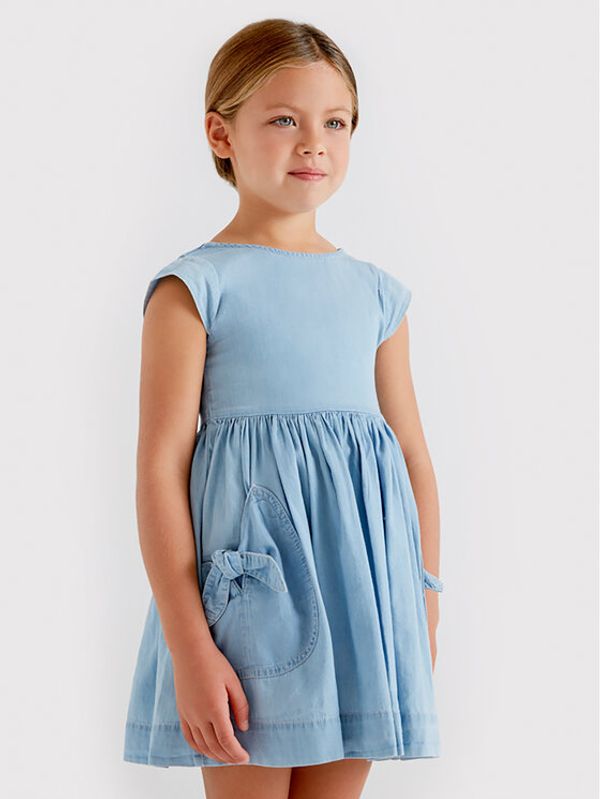 Mayoral Mayoral Лятна рокля 3931 Син Regular Fit