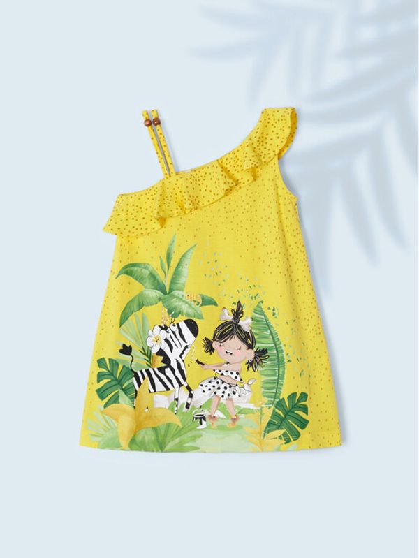 Mayoral Mayoral Лятна рокля 3935 Жълт