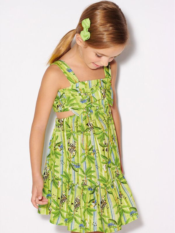 Mayoral Mayoral Лятна рокля 3939 Зелен