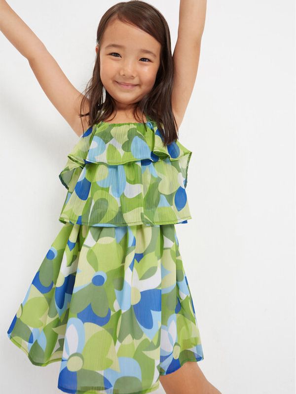 Mayoral Mayoral Лятна рокля 3940 Зелен