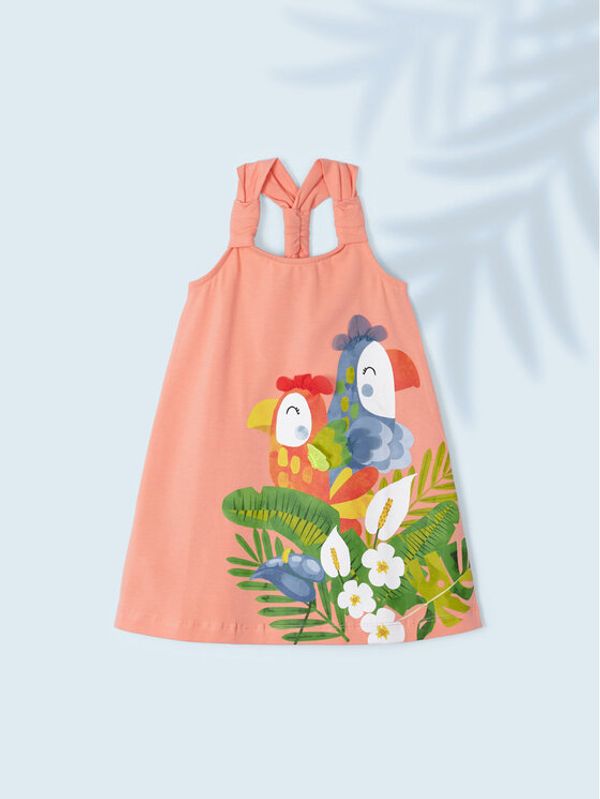 Mayoral Mayoral Лятна рокля 3944 Оранжев