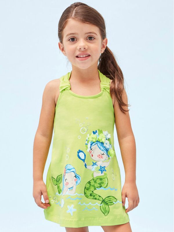 Mayoral Mayoral Лятна рокля 3944 Зелен