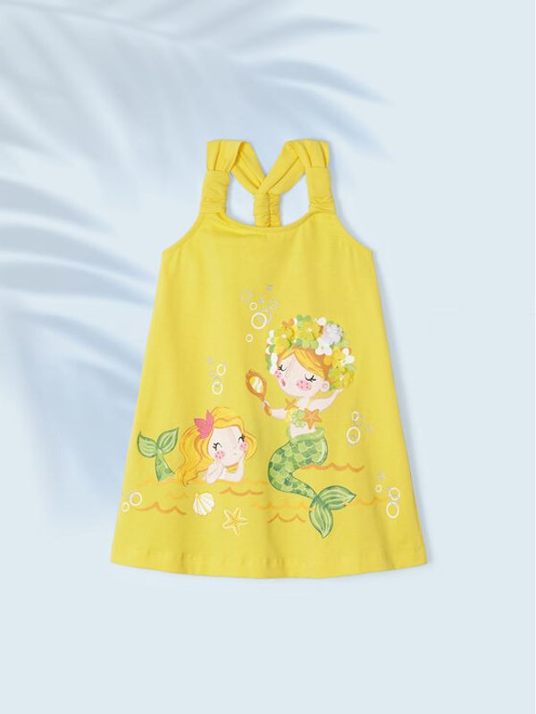 Mayoral Mayoral Лятна рокля 3944 Жълт