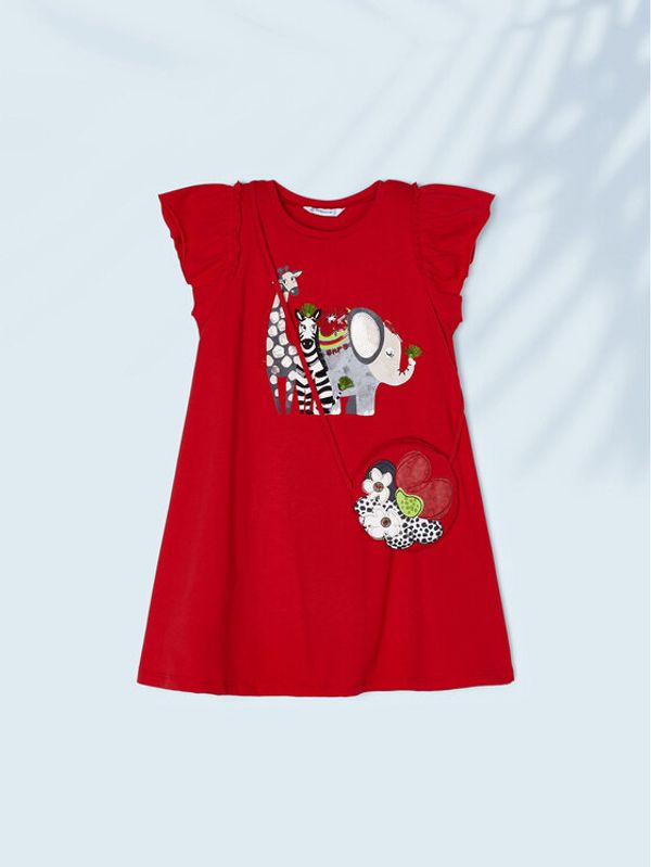 Mayoral Mayoral Лятна рокля 3947 Червен