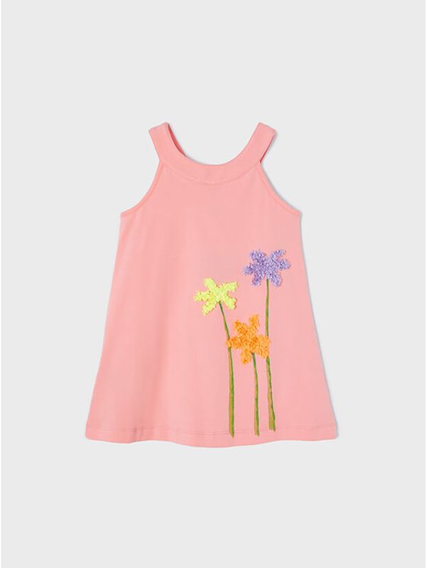 Mayoral Mayoral Лятна рокля 3950 Розов Regular Fit