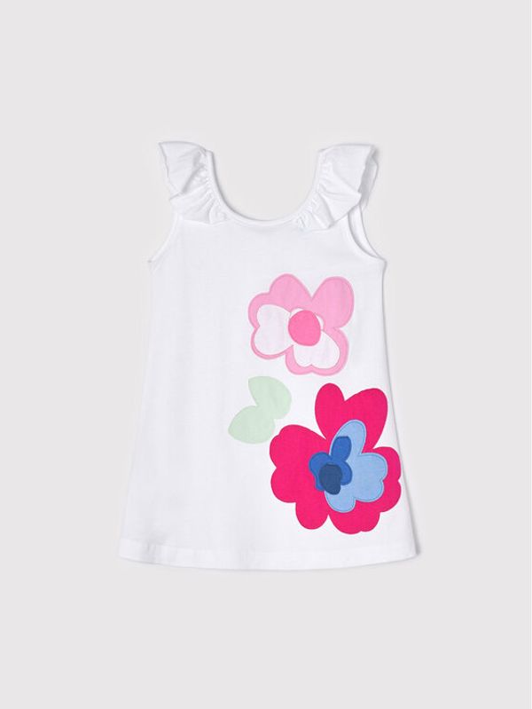 Mayoral Mayoral Лятна рокля 3953 Бял Regular Fit