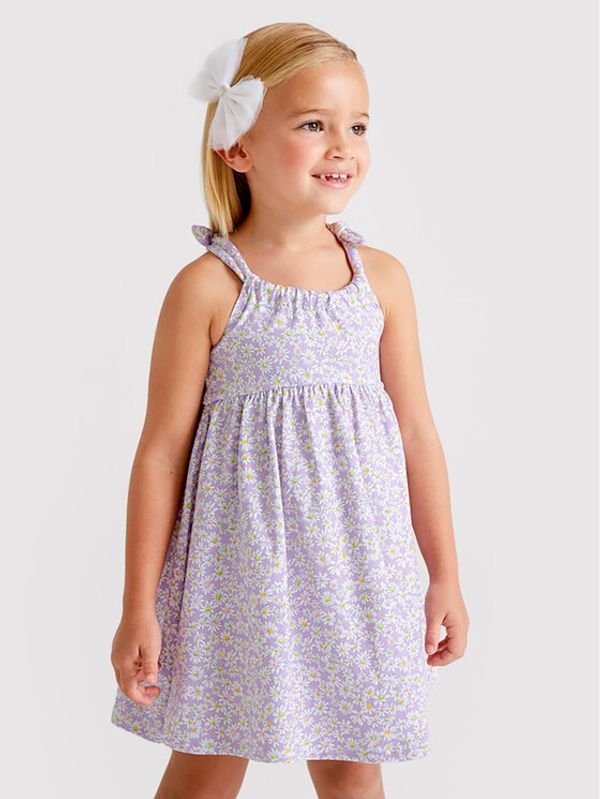 Mayoral Mayoral Лятна рокля 3954 Виолетов Regular Fit