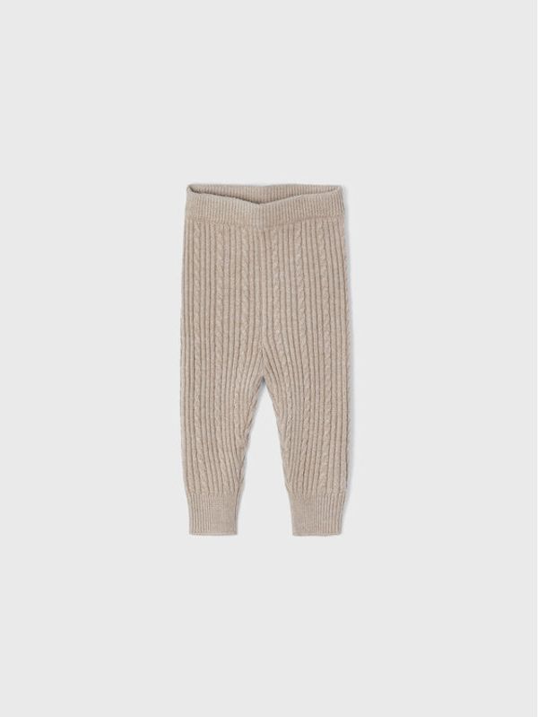 Mayoral Mayoral Плетени панталони 10275 Бежов Slim Fit