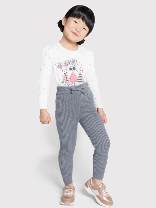 Mayoral Mayoral Плетени панталони 10329 Сив Slim Fit