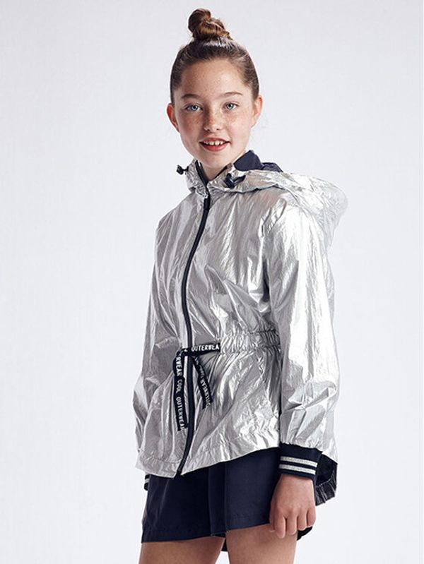 Mayoral Mayoral Преходно яке 6472 Сребрист Regular Fit