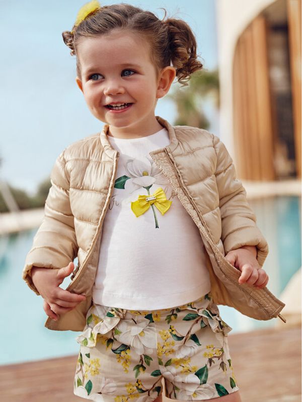 Mayoral Mayoral Пухено яке 1411 Бежов Regular Fit