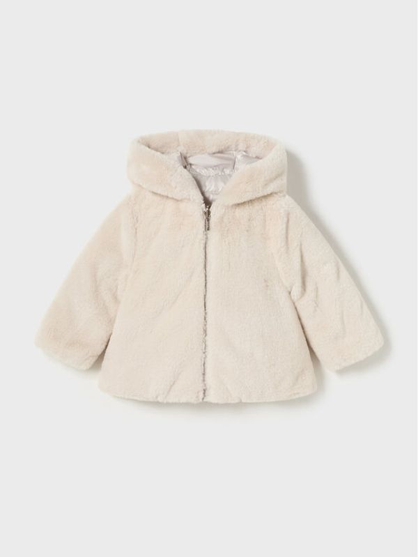 Mayoral Mayoral Пухено яке 2.422 Екрю Regular Fit