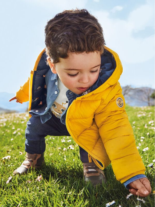 Mayoral Mayoral Пухено яке 2418 Жълт Regular Fit