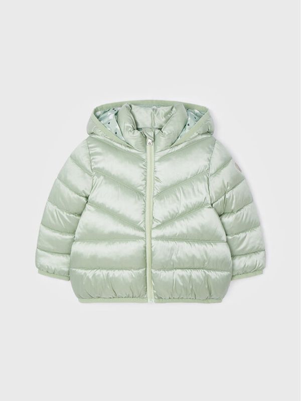 Mayoral Mayoral Пухено яке 2440 Зелен Regular Fit
