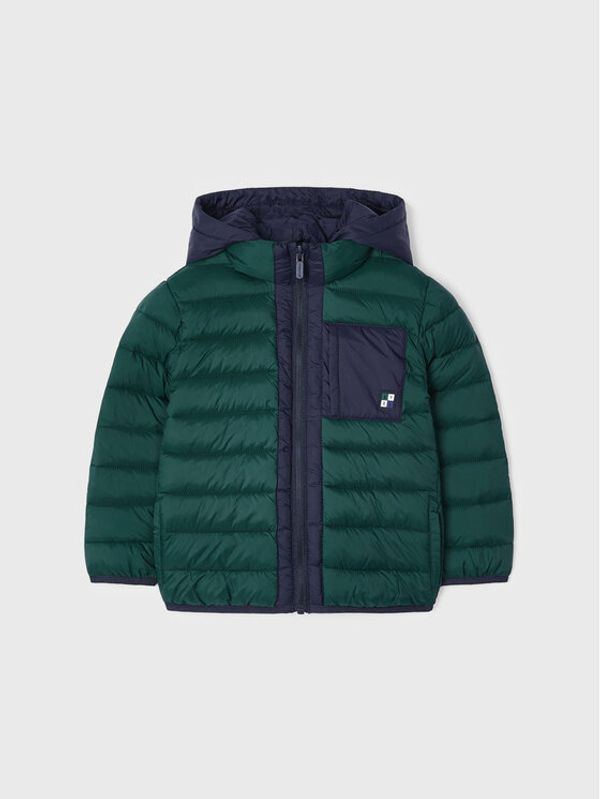 Mayoral Mayoral Пухено яке 4465 Зелен Regular Fit