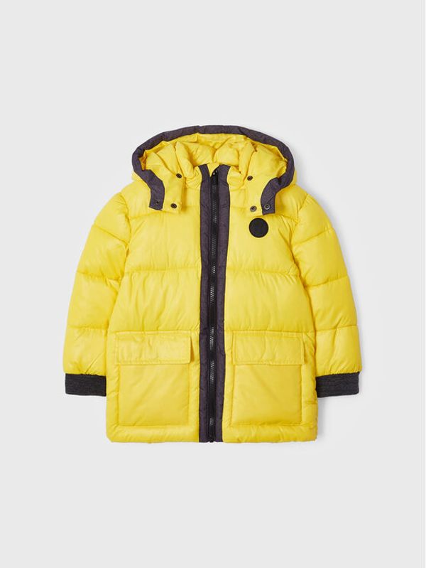 Mayoral Mayoral Пухено яке 4466 Жълт Regular Fit