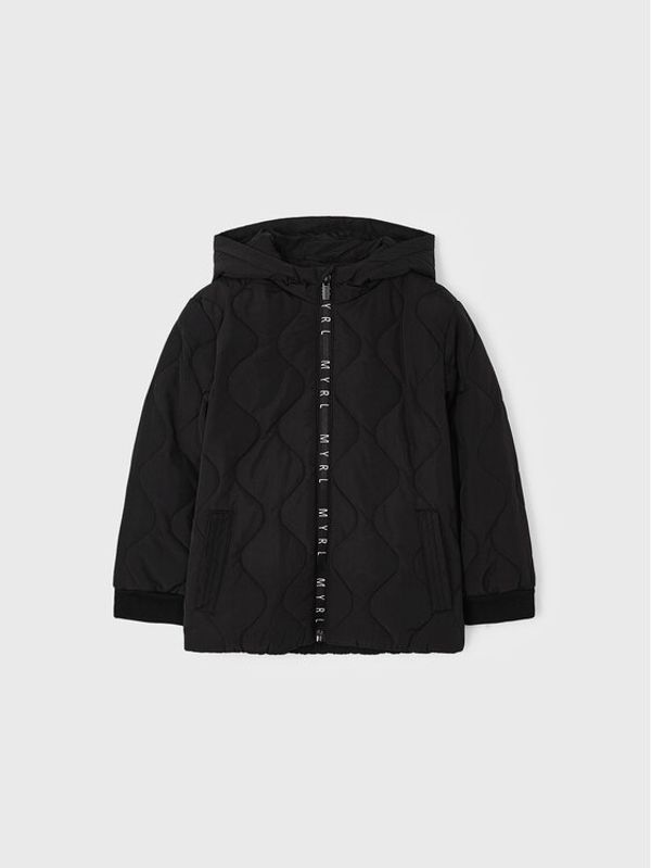 Mayoral Mayoral Пухено яке 4468 Черен Regular Fit