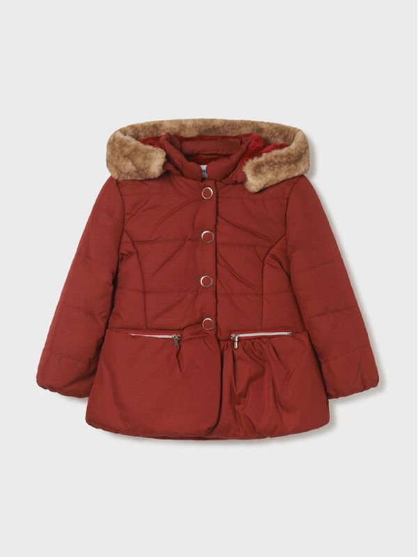 Mayoral Mayoral Пухено яке 4486 Червен Regular Fit