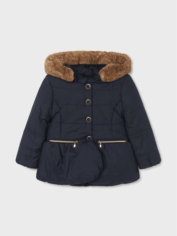 Mayoral Mayoral Пухено яке 4486 Тъмносин Regular Fit