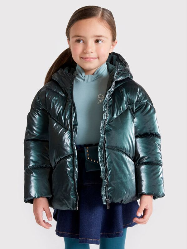 Mayoral Mayoral Пухено яке 4487 Зелен Regular Fit