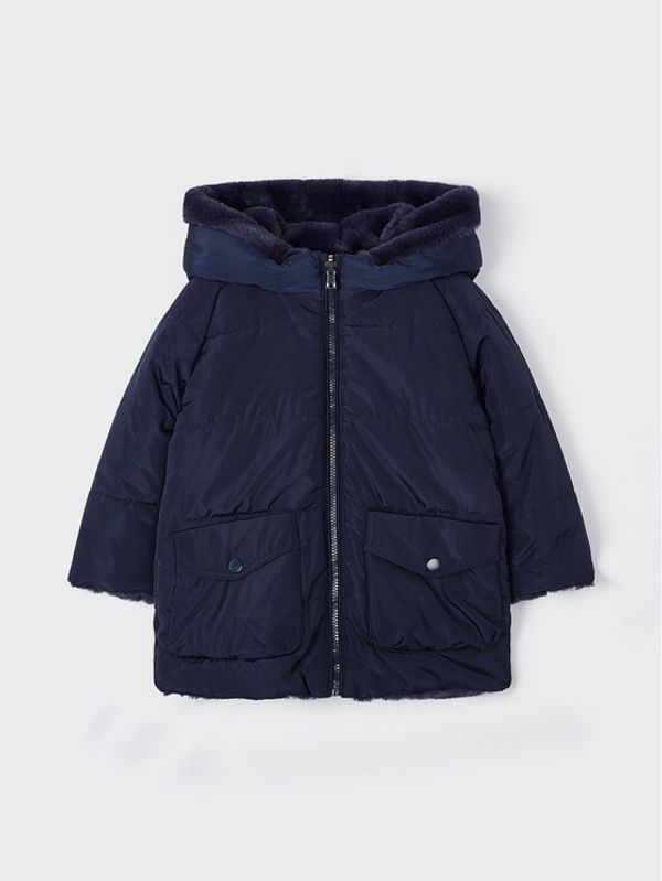 Mayoral Mayoral Пухено яке 4489 Тъмносин Regular Fit
