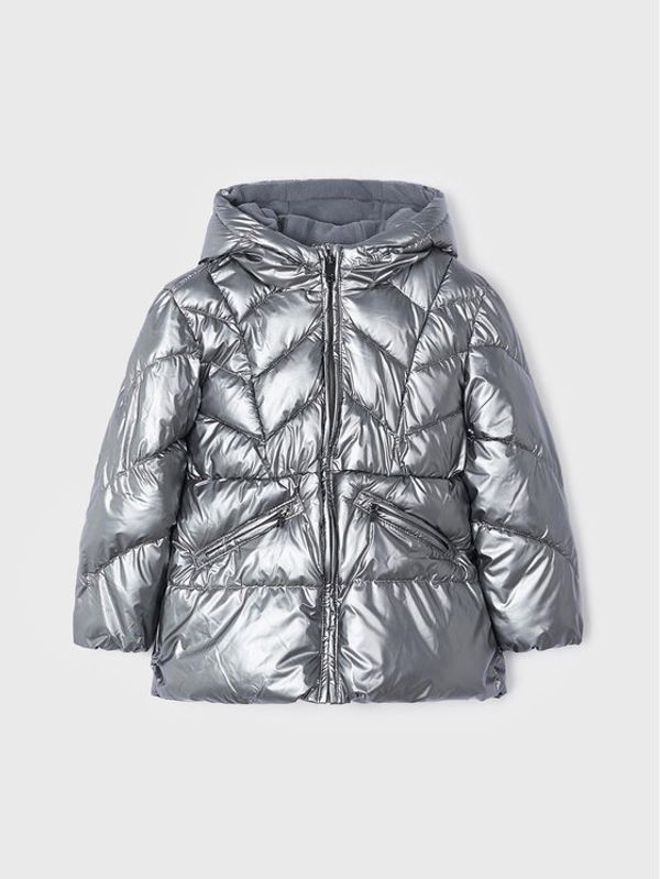 Mayoral Mayoral Пухено яке 4491 Сребрист Regular Fit