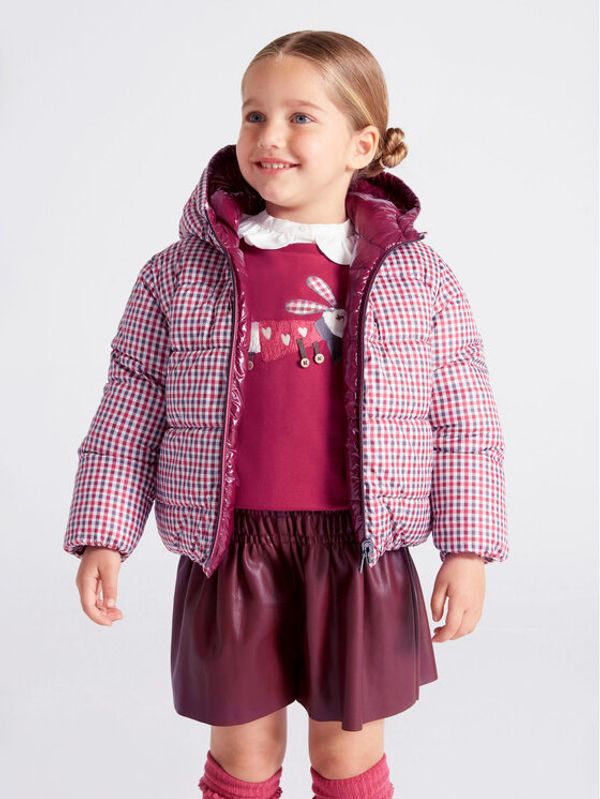 Mayoral Mayoral Пухено яке 4493 Бордо Regular Fit