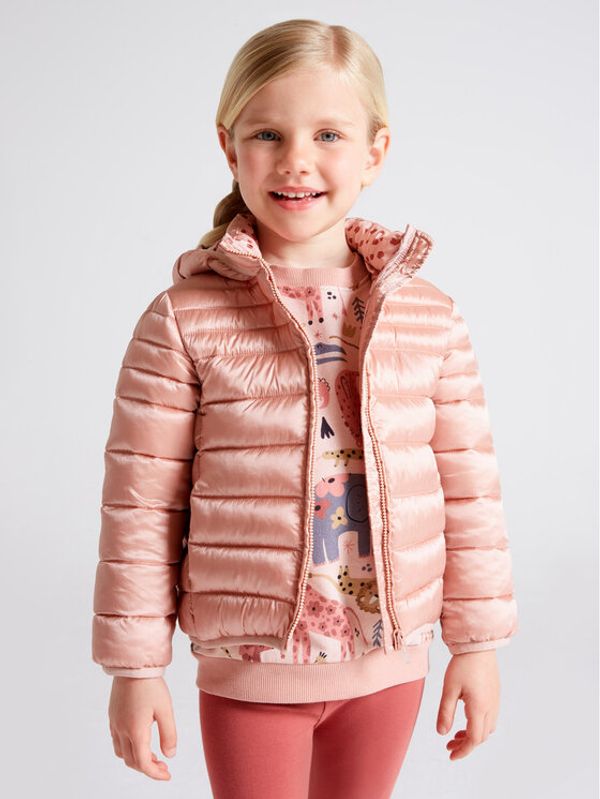 Mayoral Mayoral Пухено яке 4495 Розов Regular Fit