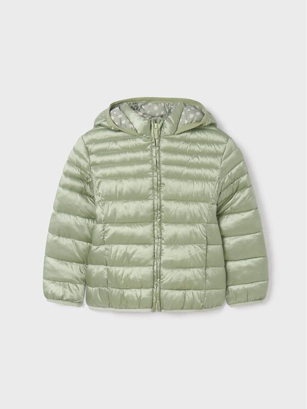 Mayoral Mayoral Пухено яке 4495 Зелен Regular Fit