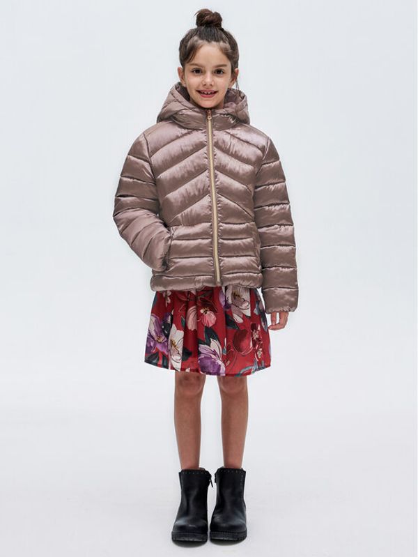 Mayoral Mayoral Пухено яке 7.413 Оранжев Regular Fit