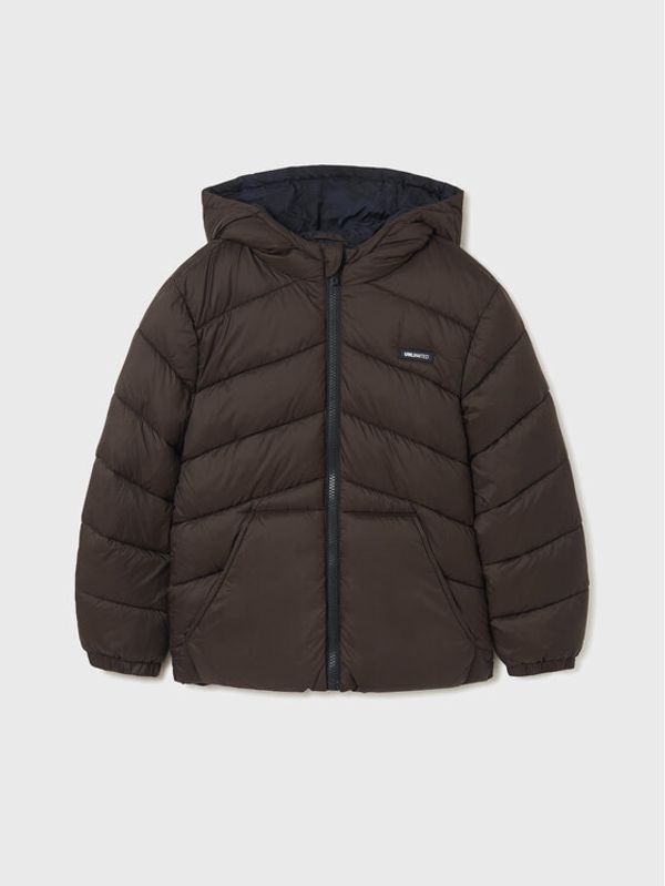 Mayoral Mayoral Пухено яке 7462 Кафяв Regular Fit