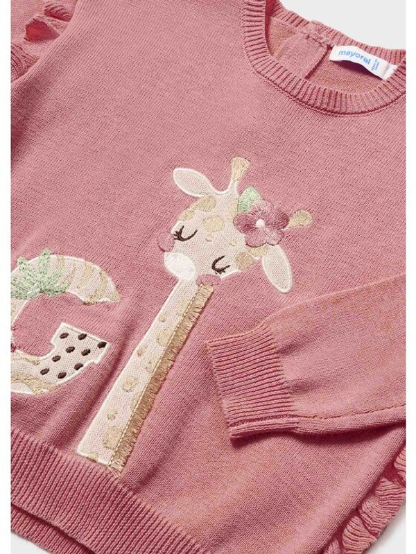 Mayoral Mayoral Пуловер 1364 Розов Regular Fit